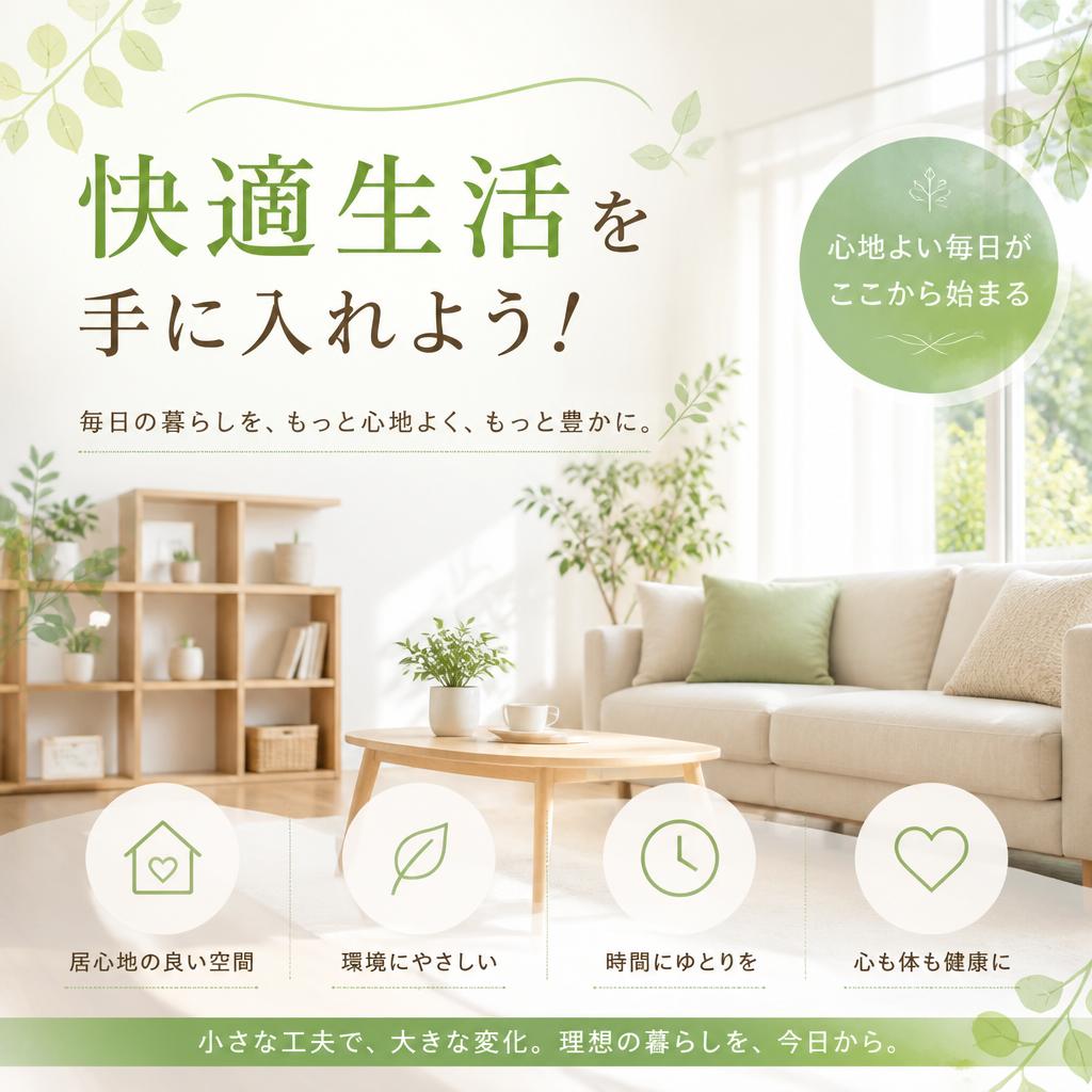 快適生活を手に入れよう！